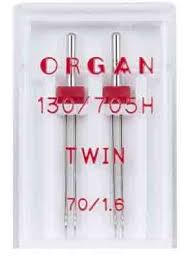 фото - Иглы Organ двойные 70\1,6 ( 2 шт)